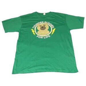 Ted 2 Thunder Buddies For Life T-Shirt Men’s Large Green 100% Cotton Movie Tee